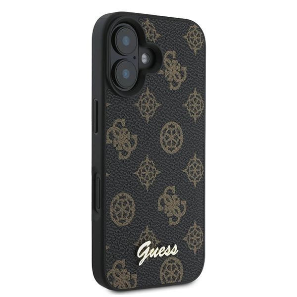 Guess Peony Script MagSafe iPhone 16 Plus-kasse - sort
