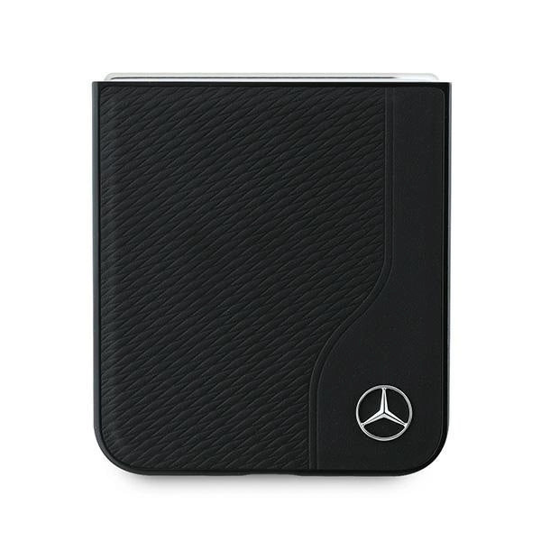 Mercedes læder træ imitation MagSafe Case til Samsung Galaxy Z Flip 6 - sort