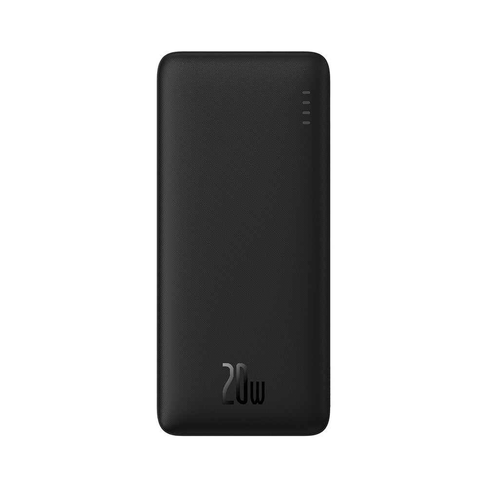 Baseus Airpow 20W 10000mAh Power Bank with Baseus Simple Series USB-A - USB-C 30 cm Cable - Black
