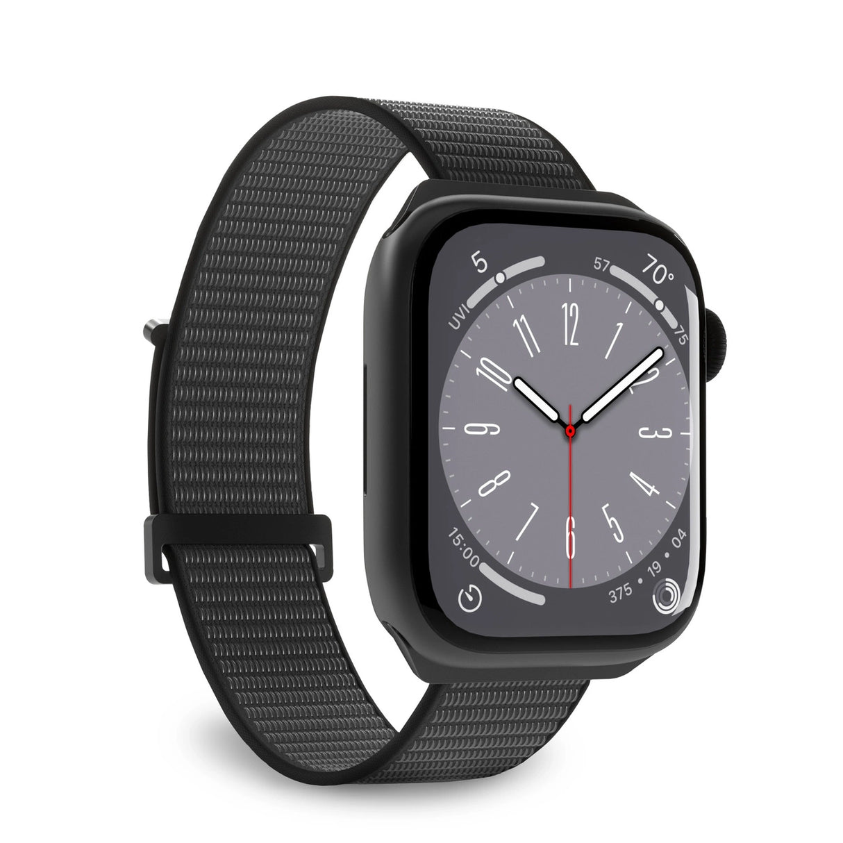 Puro Sport Nylon Strap til Apple Watch 38 / 40 / 41 mm - sort