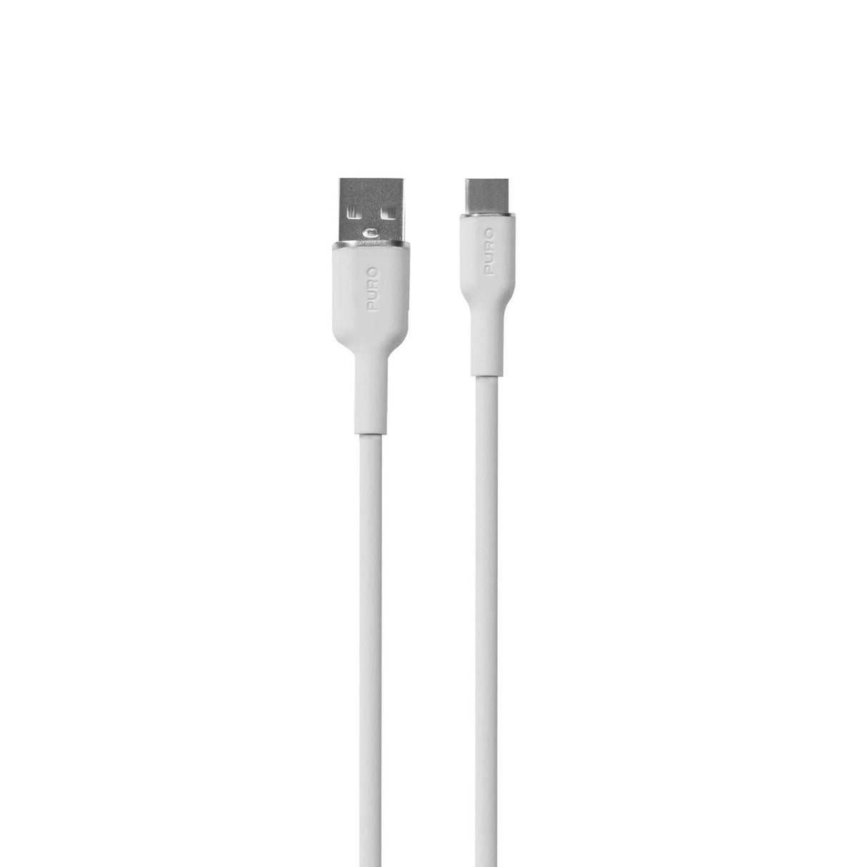 Puro Soft USB-A - USB-C-kabel 1,5 m - hvid