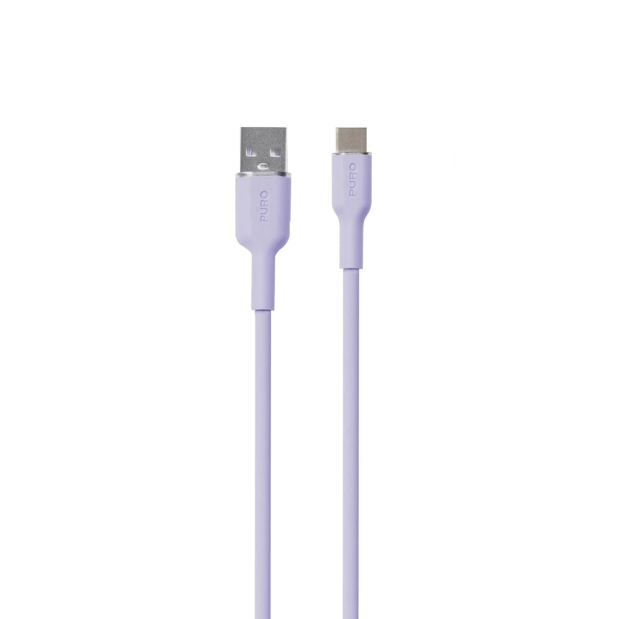 Puro Soft USB-A - USB-C kabel 1,5 m - lilla