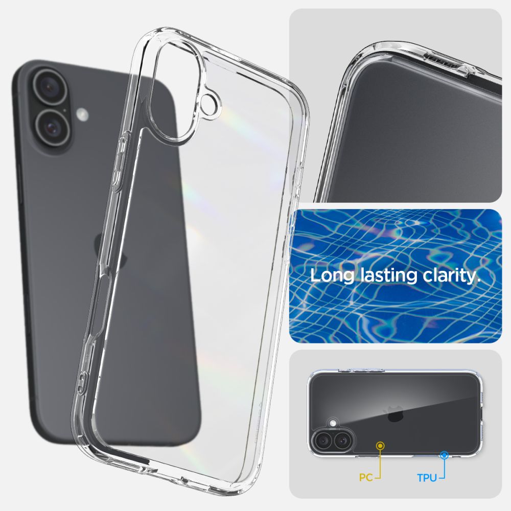 Spigen Ultra Hybrid iPhone 16 Case - klar