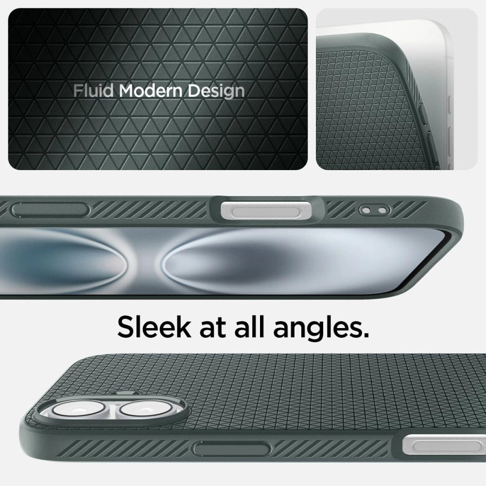 Spigen Liquid Air iPhone 16 Case - Grøn