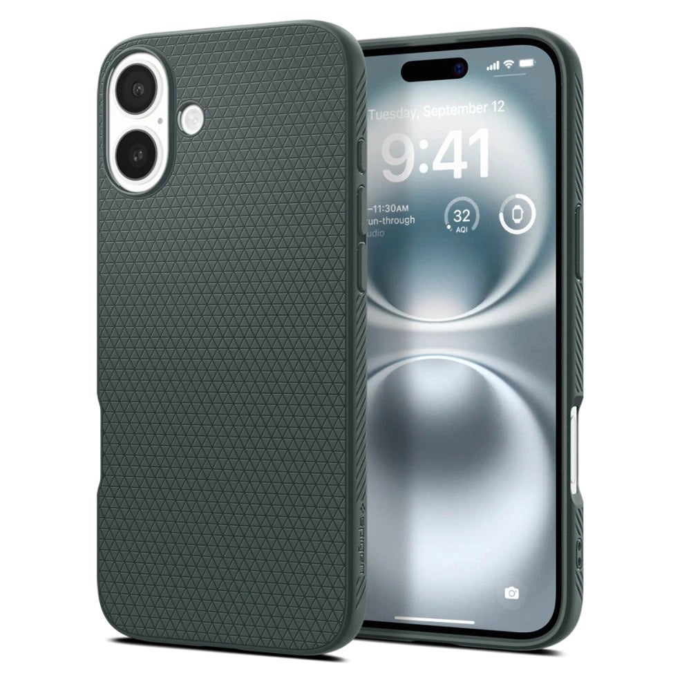 Spigen Liquid Air iPhone 16 Case - Grøn