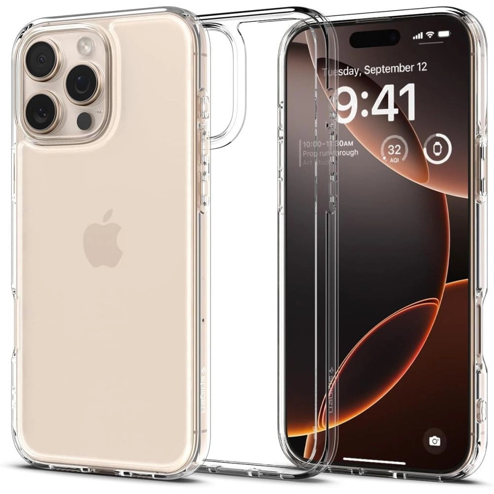 Spigen Ultra Hybrid iPhone 16 Pro Case - klar