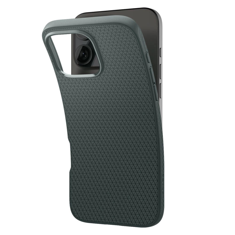 Spigen Liquid Air iPhone 16 Pro Case - Grøn