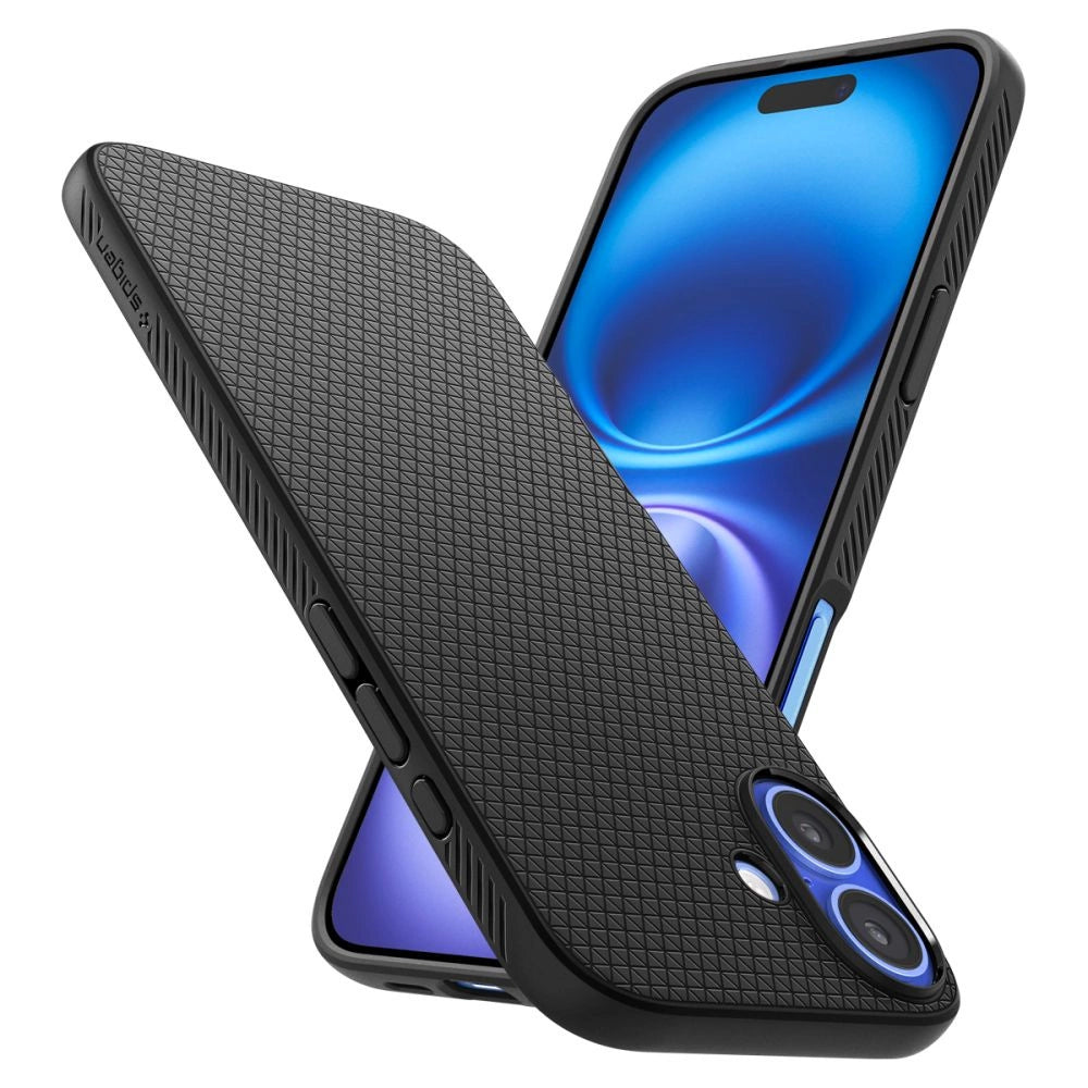 Spigen Liquid Air Case til iPhone 16 Plus - sort