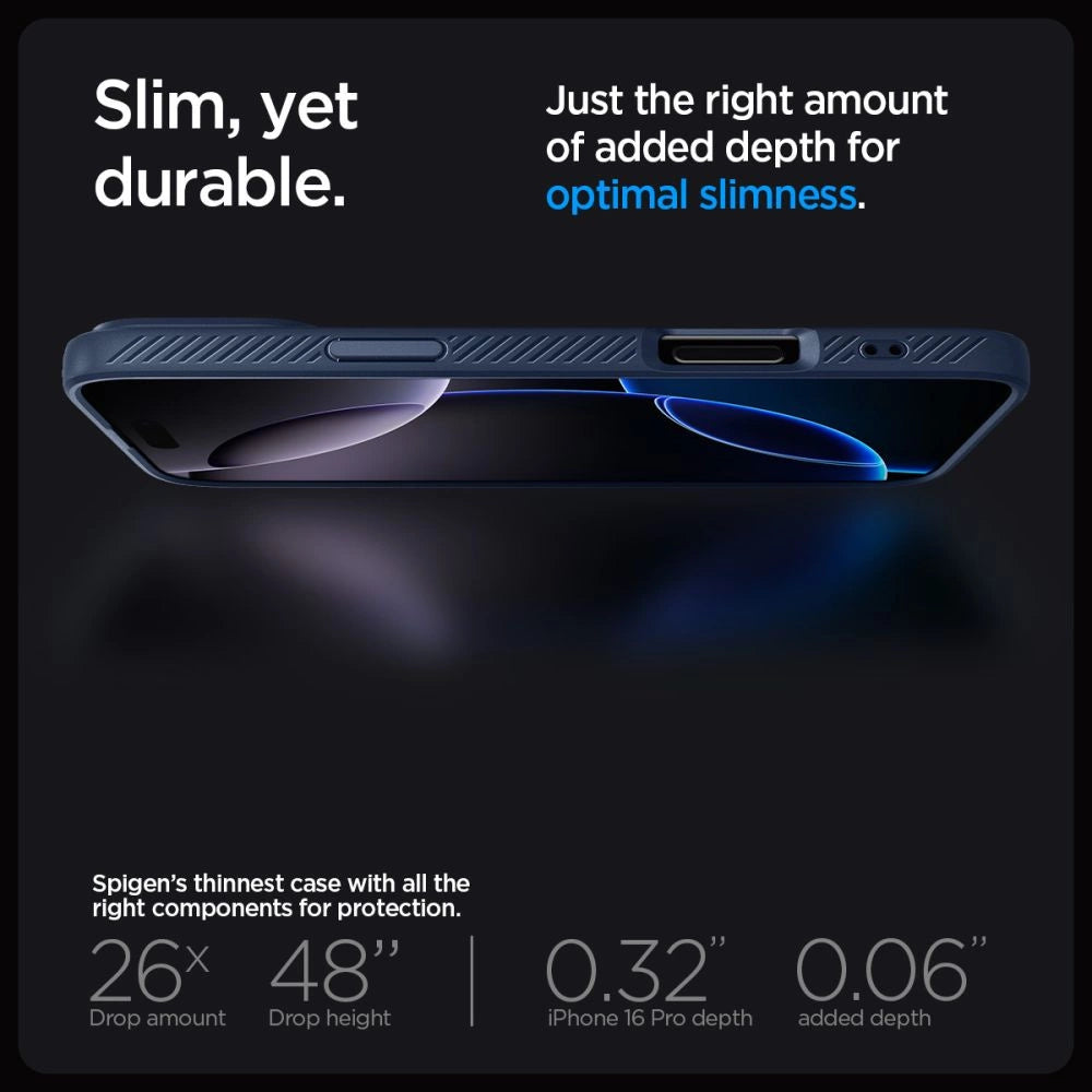 Spigen Liquid Air Case til iPhone 16 Pro Max - Blå