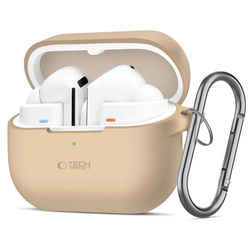 Tech-Protect Silicone Hook Case til Samsung Galaxy Buds 3 / 3 Pro - Brunt