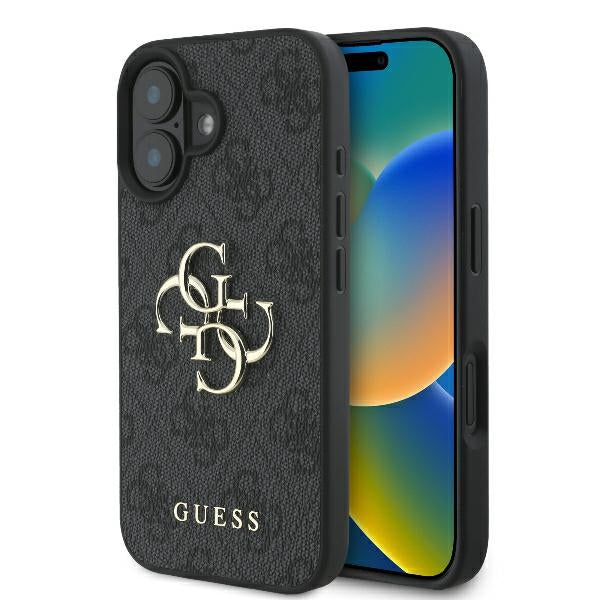 Guess 4G Big Logo Case til iPhone 16 - sort