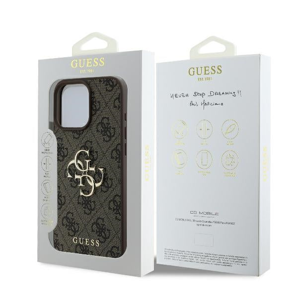 Guess 4G Big Logo iPhone 16 Pro Max-foder - Brunt