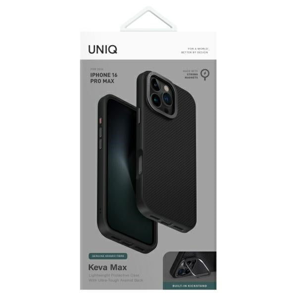Uniq Keva Max Magclick opladningsfoder til iPhone 16 Pro Max - sort