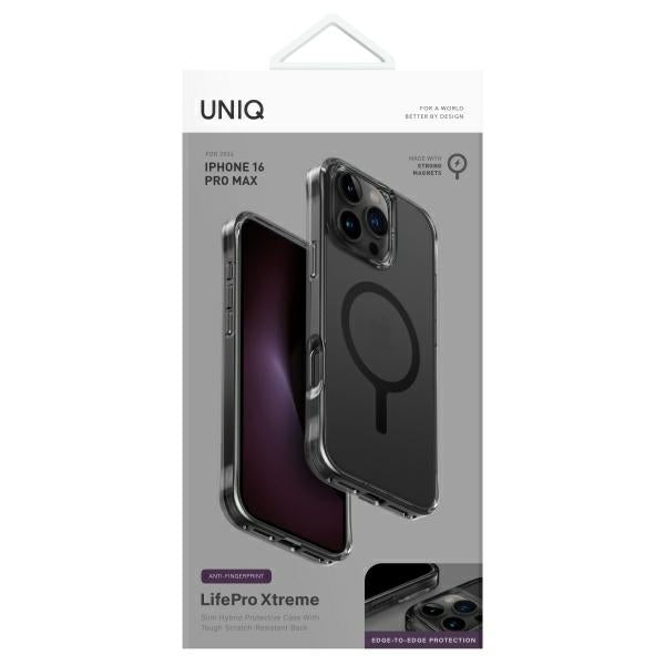 Uniq LifePro Xtreme Magclick opladningsfoder til iPhone 16 Pro Max - Grå