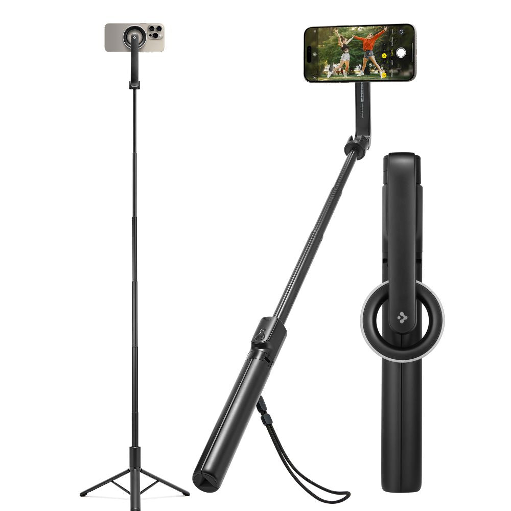 Selfie stick Spigen S580W MagSafe Bluetooth med stativ - sort
