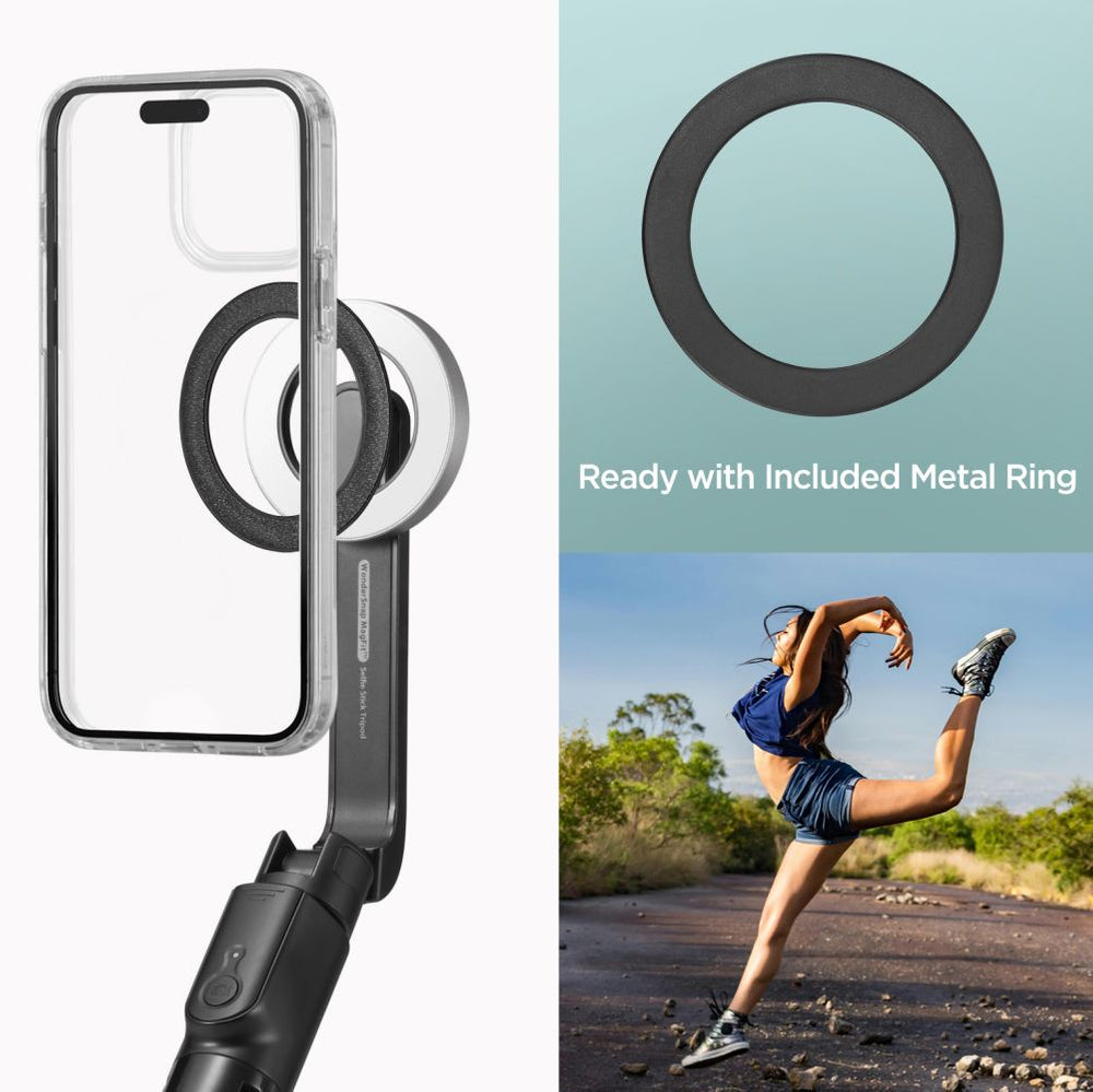 Selfie stick Spigen S580W MagSafe Bluetooth med stativ - sort