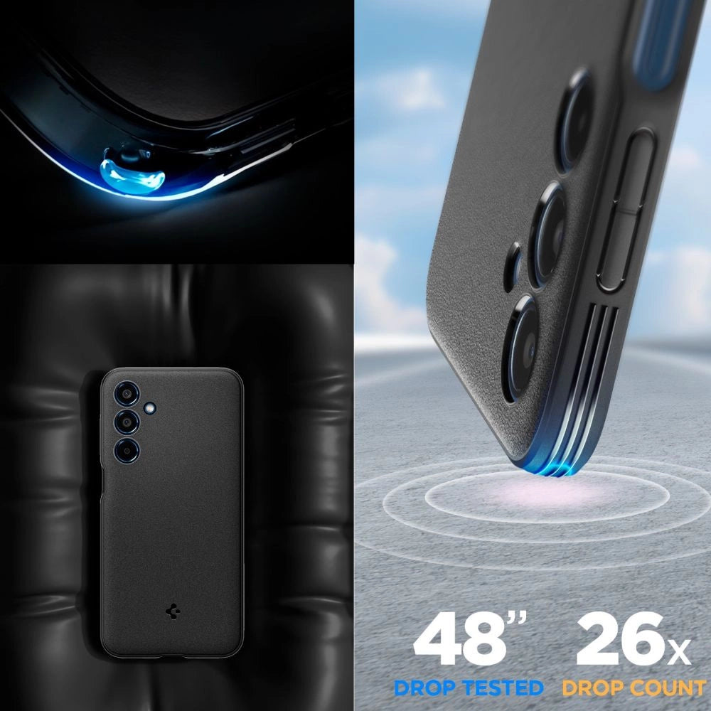 Spigen Essential SandBlast Case til Samsung Galaxy M35 5G - sort