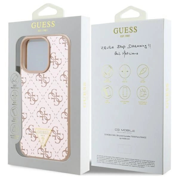Guess ny 4G Triangle Case til iPhone 16 Pro - hvid