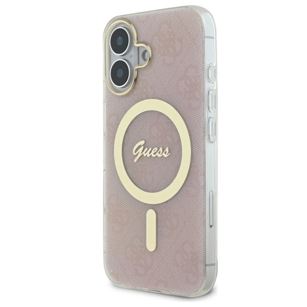 Guess IML 4G MagSafe iPhone 16 Case - Pink