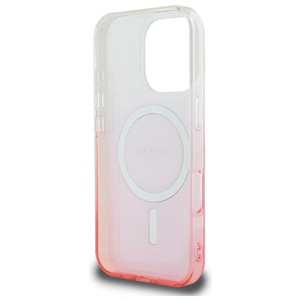 Guess IML Glitter Gradient MagSafe Case til iPhone 16 Pro Max - Pink