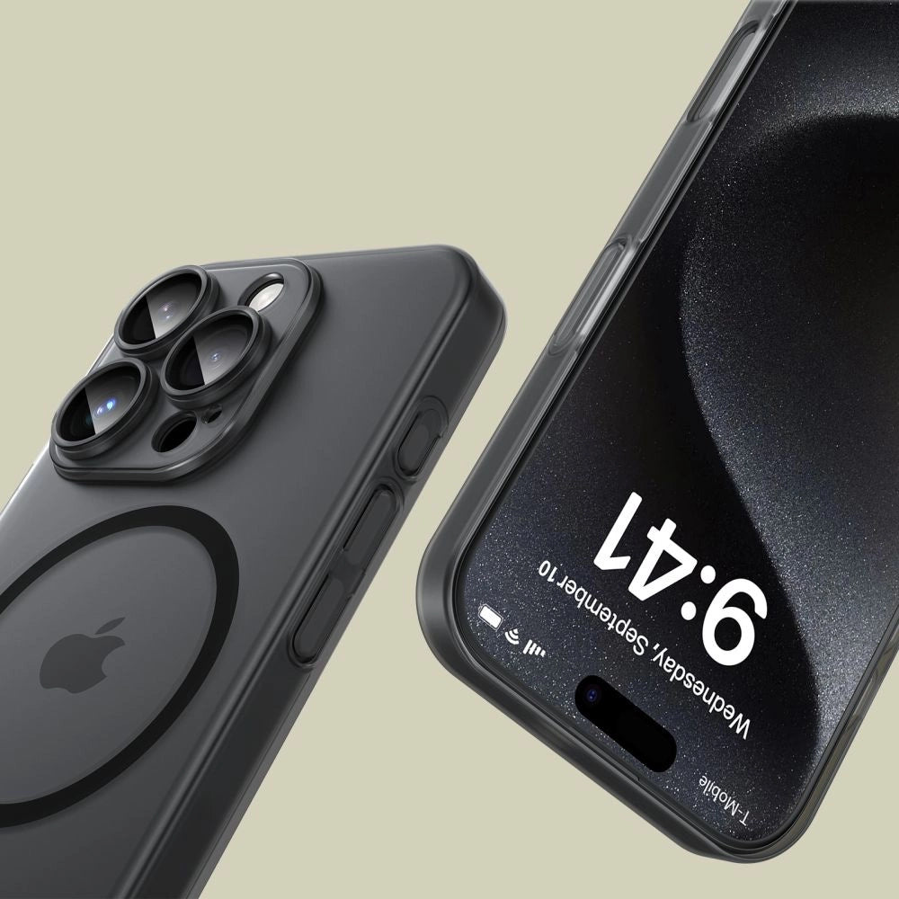 Tech-Protect MagSlim MagSafe Case til iPhone 16 Pro Max - Halvt gennemsigtigt