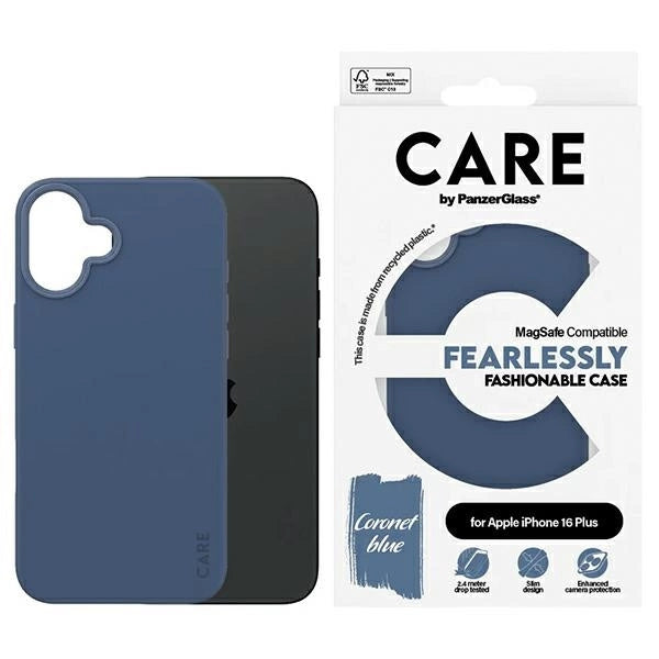 CARE af PanzerGlass Fashion Case iPhone 16 Plus 6.7" blå/blå MagSafe 1383