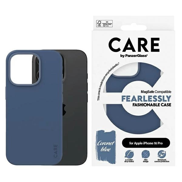 CARE af PanzerGlass Fashion Case iPhone 16 Pro 6.3" blå/blå MagSafe 1382