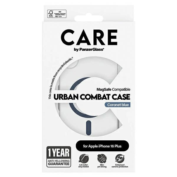 CARE af PanzerGlass Flagship Case iPhone 16 Plus 6.7" blå/blå MagSafe 1367