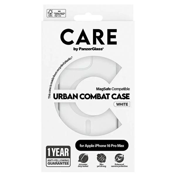 CARE af PanzerGlass Flagship Case iPhone 16 Pro Max 6.9" hvid/hvid MagSafe 1340