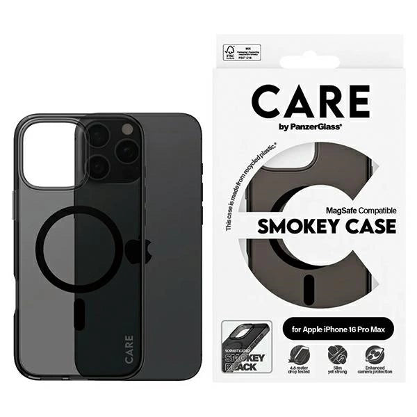 CARE af PanzerGlass Flagship Case iPhone 16 Pro Max 6.9" røg/smokey MagSafe 1352