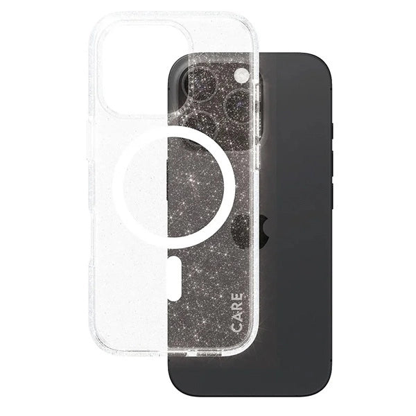 CARE af PanzerGlass Flagship Star Lit Case iPhone 16 Pro 6.3" hvid/hvid MagSafe 1342