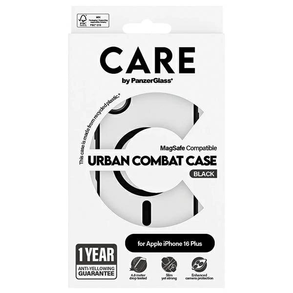 CARE af PanzerGlass Flagship Urban Case MagSafe til iPhone 16 Plus - Clear