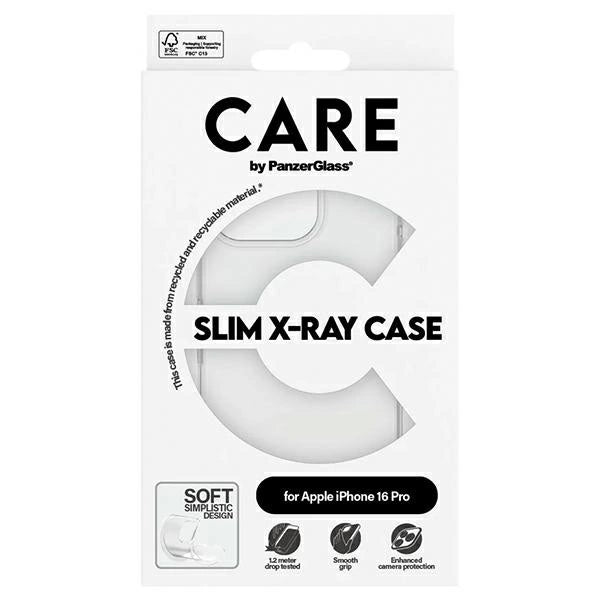 CARE af PanzerGlass X-Ray Soft Basic Case iPhone 16 Pro 6.3" Clear/Transparent 1442