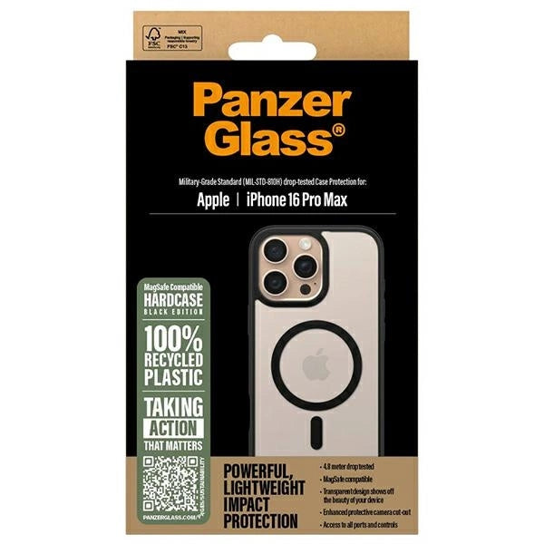 PanzerGlass HardCase iPhone 16 Pro Max 6.9" sort/sort MagSafe 1304