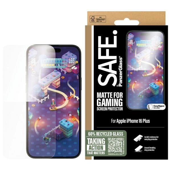 SAFE af PanzerGlass iPhone 16 Plus 6.7" Gaming Screen Protector Ultra-Wide Fit SAFE95888