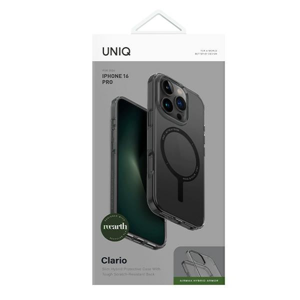 Uniq Clario case iPhone 16 Pro 6.3" Magclick opladning røg / røg