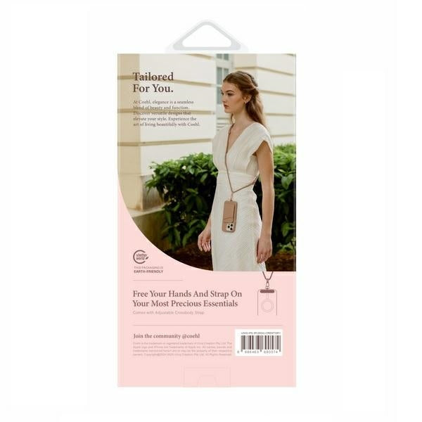 Uniq Coehl Creme iPhone 16 Pro 6.3" Magnetisk opladningsfoder grå/taupe grå