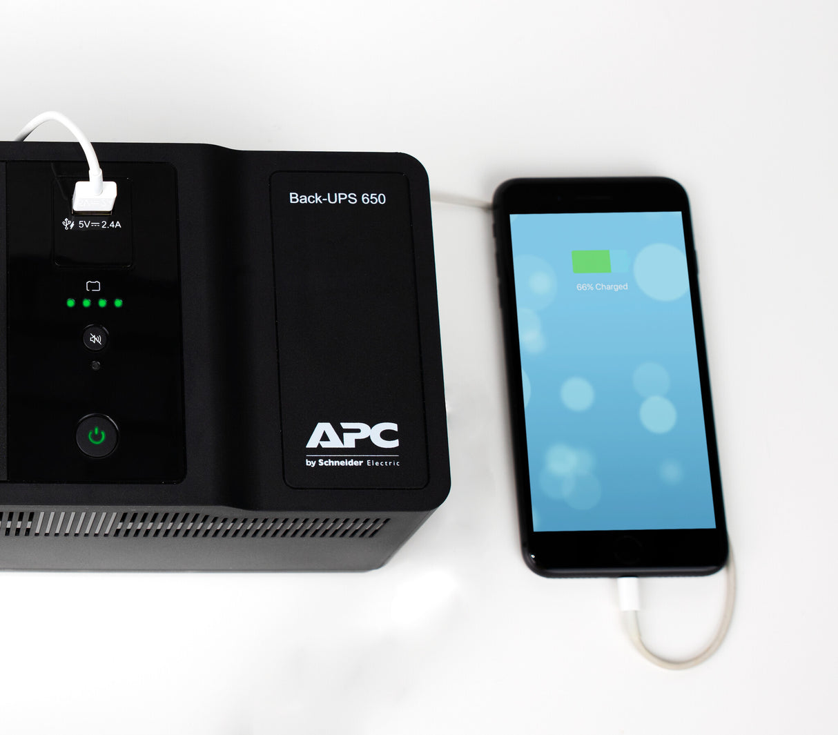 APC Back-UPS 650VA 230V 1 USB charging port - (Offline-) USV UPS-enhed Standby (offline) 0,65 kVA 400 W 8 AC stikkontakt(er)