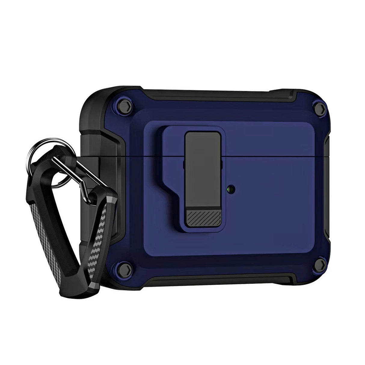 Airpods 4 Pro Armor Case med Carabiner - Blå