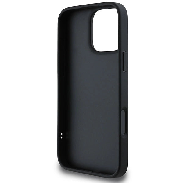 DKNY Quilted Stack Logo iPhone 16 Pro Case - Black