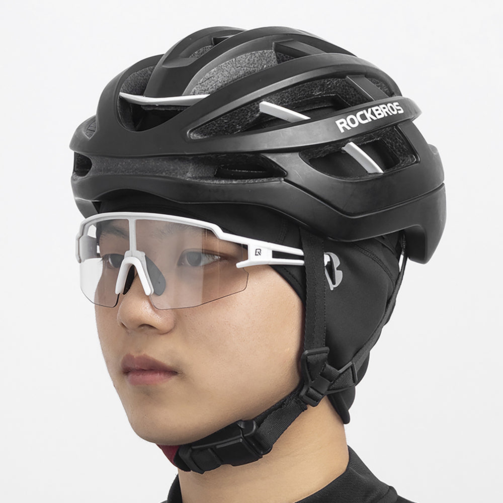 Rockbros Dala vintercykelhjelm med glashuller - grå
