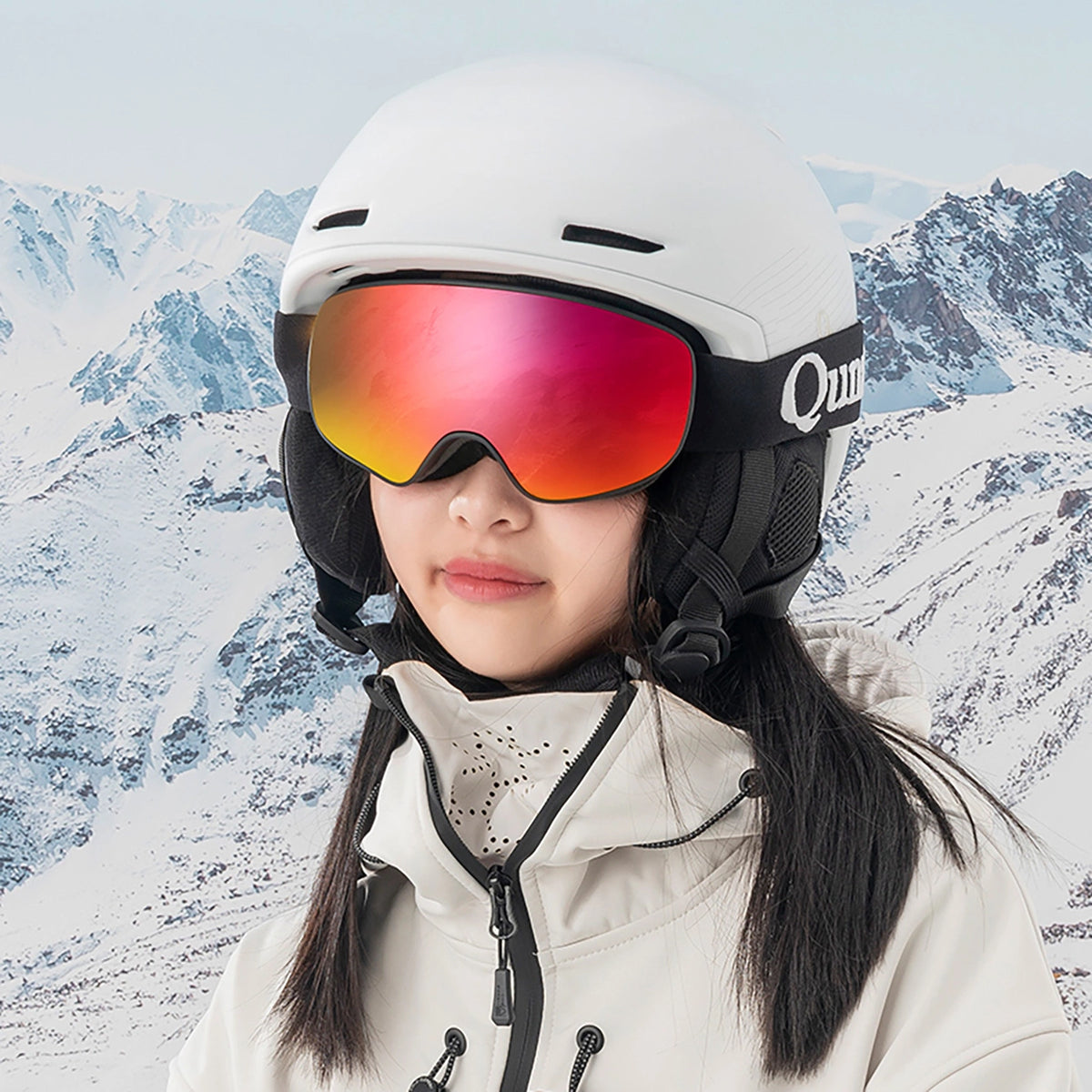 Qunature Sorte Skibriller Børn (Størrelse M/L) - Sort