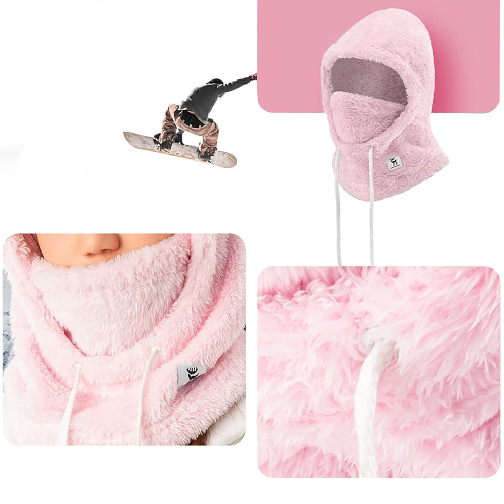Qunature Arctic Velvet Ski Balaclava størrelse L - Pink