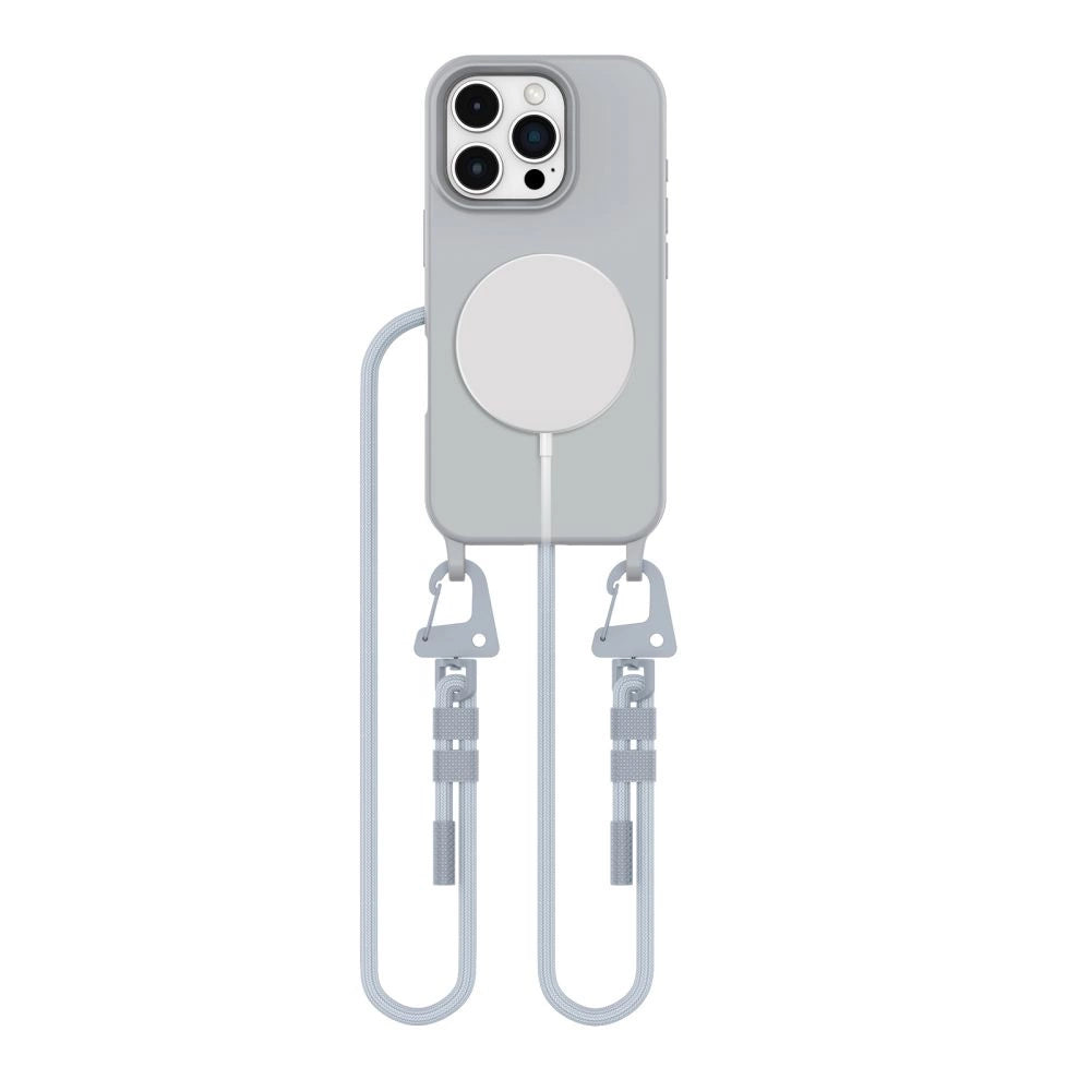 Tech-Protect MagNecklace MagSafe Case med Lanyard til iPhone 16 Pro Max - Grå
