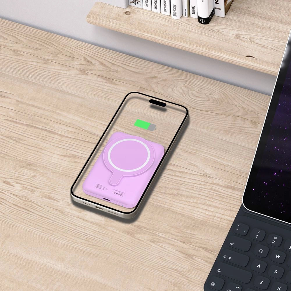 Tech-Protect LifeMag MagSafe PB10 5000mAh Power Bank - Pink