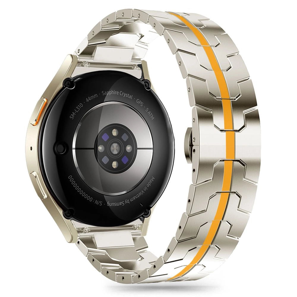 Tech-Protect Rustfrit Armbånd til Samsung Galaxy Watch 4 / 5 / 5 Pro / 6 / 7 / FE - Titanium