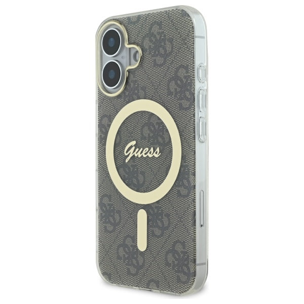 Guess IML 4G MagSafe Case til iPhone 16 Plus - Brunt