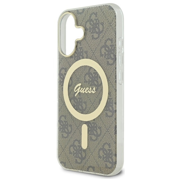 Guess IML 4G MagSafe Case til iPhone 16 Plus - Brunt