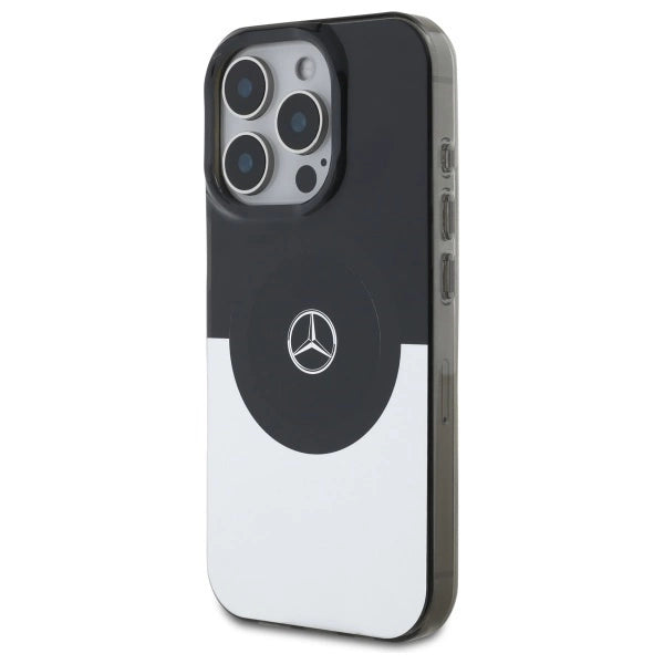 Mercedes Double Layer BiColor MagSafe-fodral til iPhone 16 Pro Max - sølv