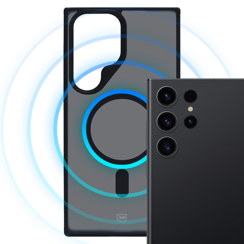 3mk Smoke MagCase with MagSafe for Samsung Galaxy S23 Ultra - semi-transparent